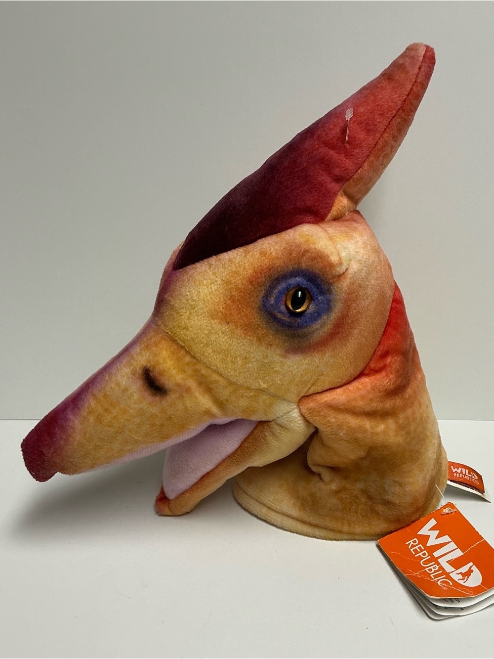 Wild Republic Plush Dinosaur Pteranodon Hand Puppet with Sounds